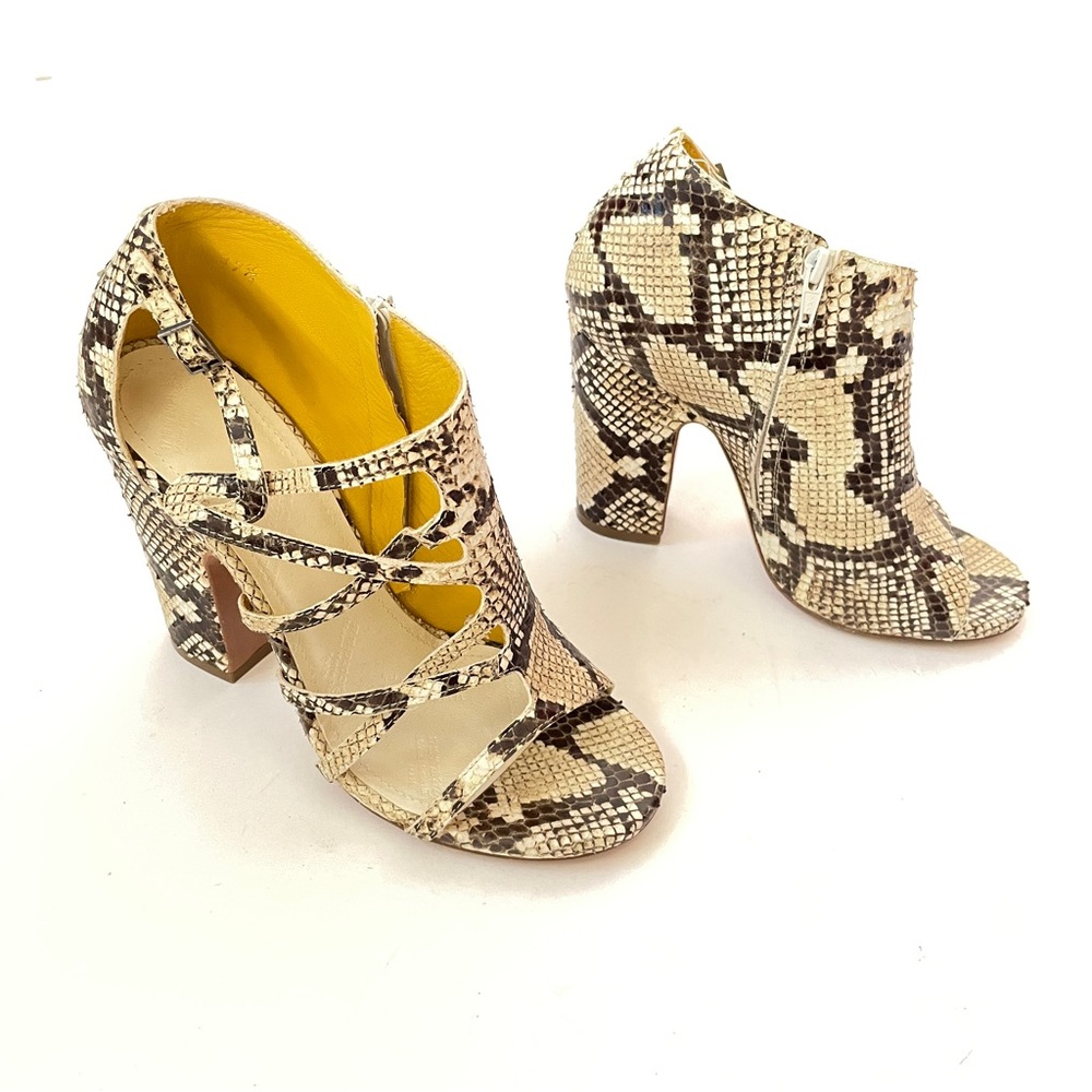 SOLD Maison Martin Margiela Python Snakeskin T-Strap Sandals IT 37.5 - Picture 8 of 9